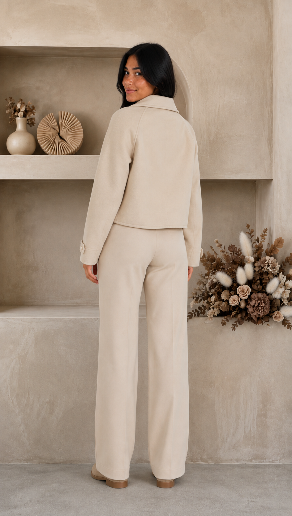 Vestje dames, wol-look polyester – foto 6 – Nora Janne