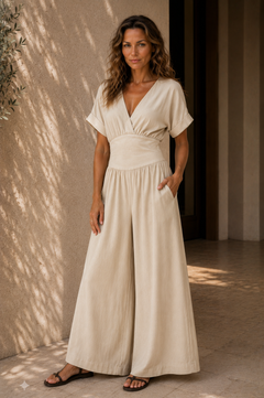 Jumpsuit dames, stretch polyester – Nora Janne