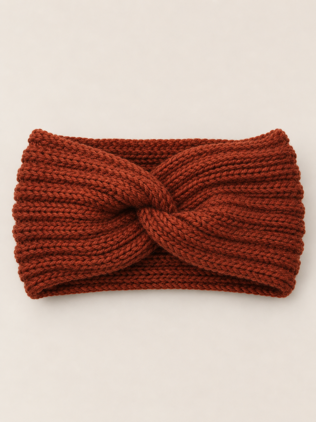 Oorwarmers dames in het terracotta, wol – Nora Janne