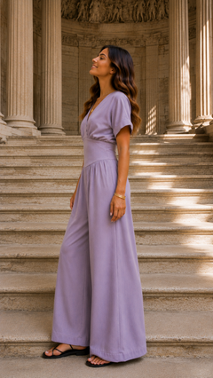 Jumpsuit dames, stretch polyester – foto 4 – Nora Janne