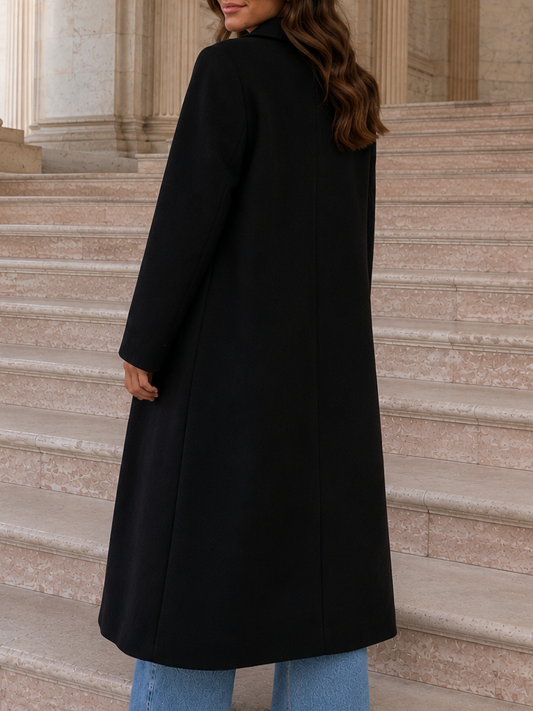 Jas dames, wol-look polyester – foto 3 – Nora Janne