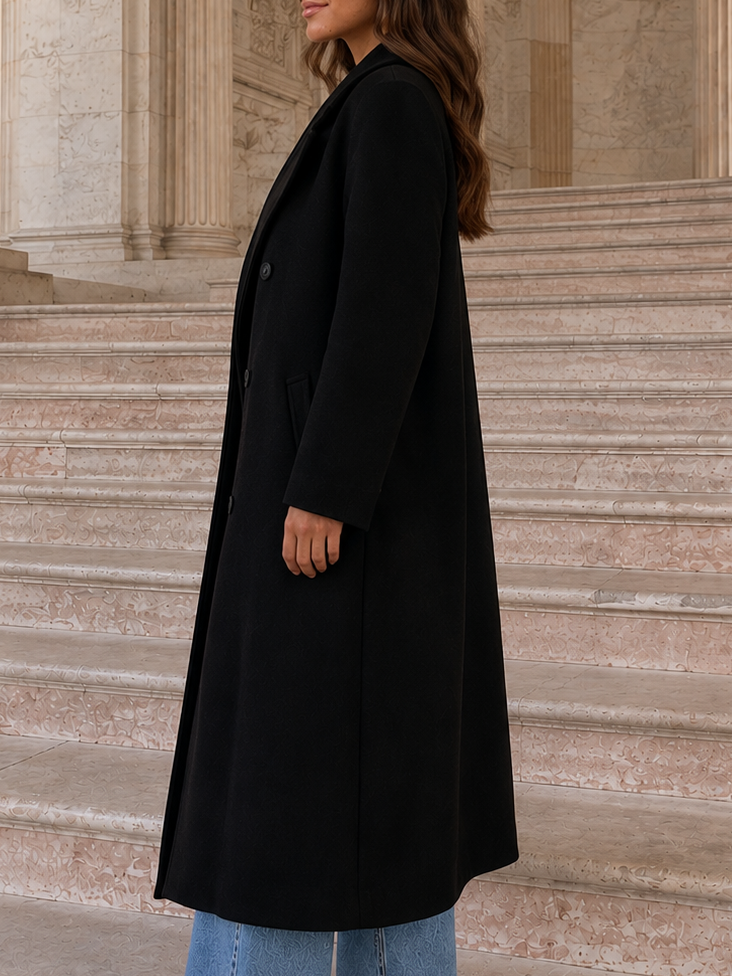 Jas dames, wol-look polyester – foto 2 – Nora Janne