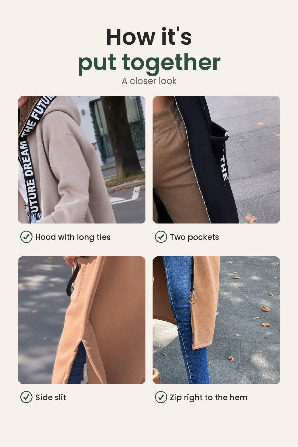 Long cardigan with hood – how it&