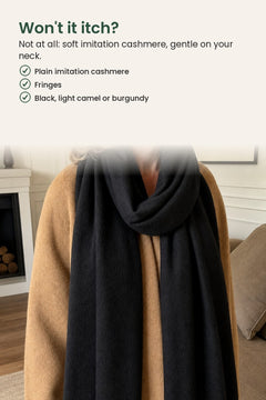 [en] Soft Fringed Scarf – won&