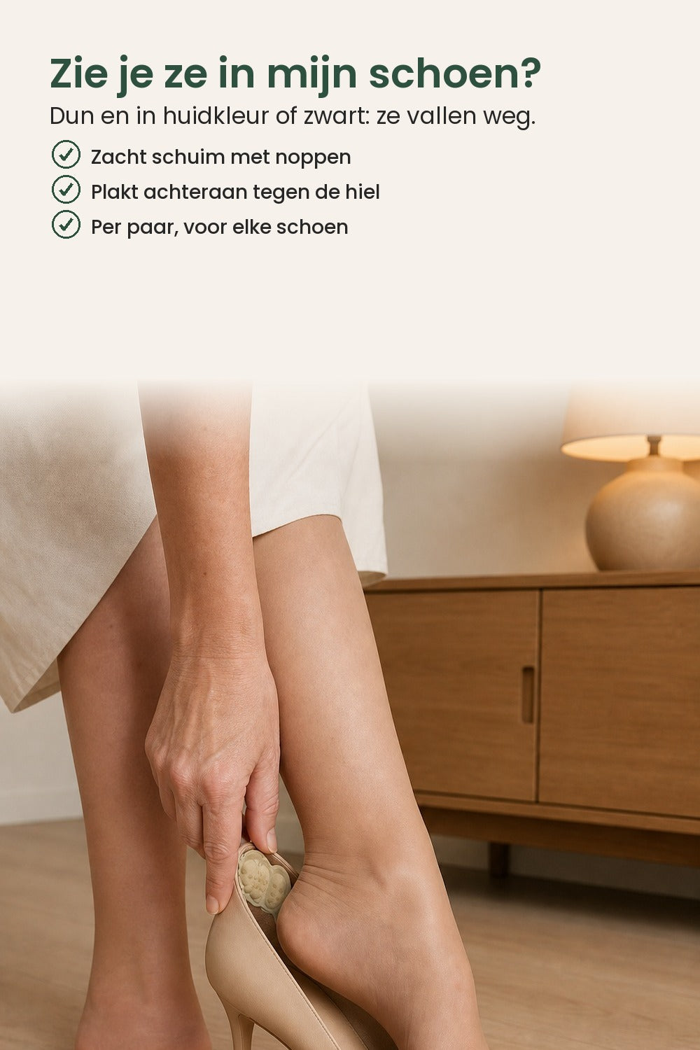 [nl] Hielkussentjes tegen blaren en schuren – zie je ze in mijn schoen? Dun en in huidkleur of zwart