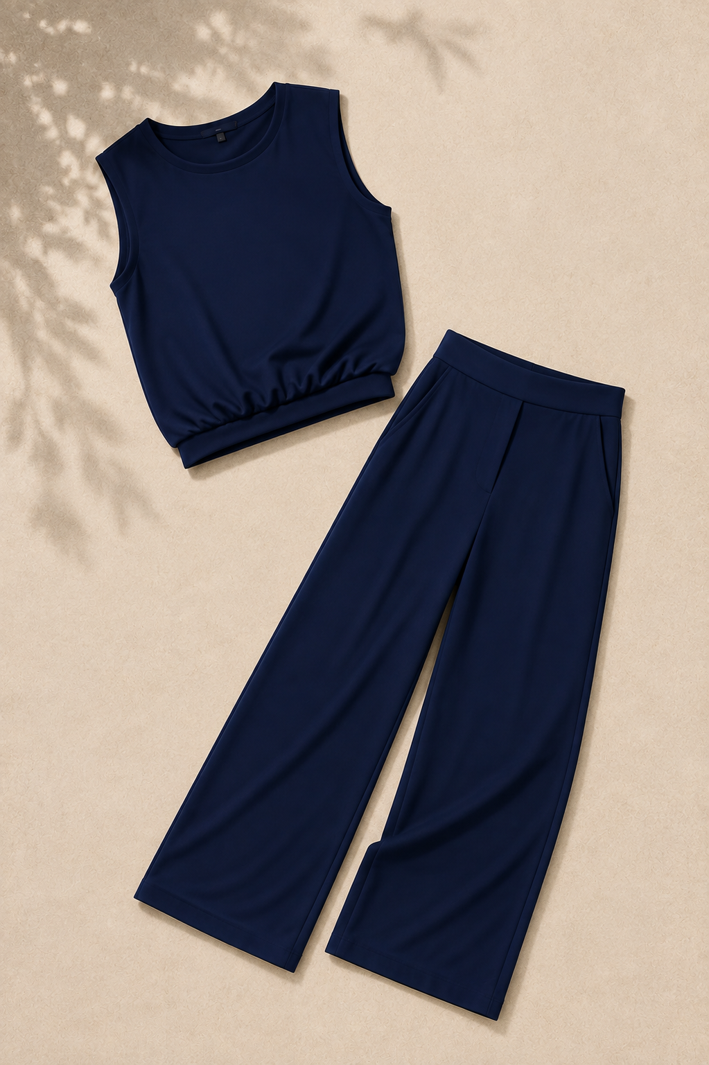 Setje dames in het nachtblauw, polyester – Nora Janne