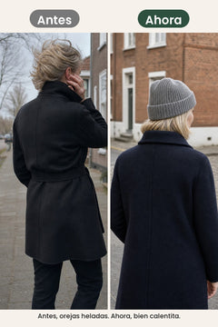 [es] Gorro de punto liso – antes, orejas heladas. Ahora, bien calentita