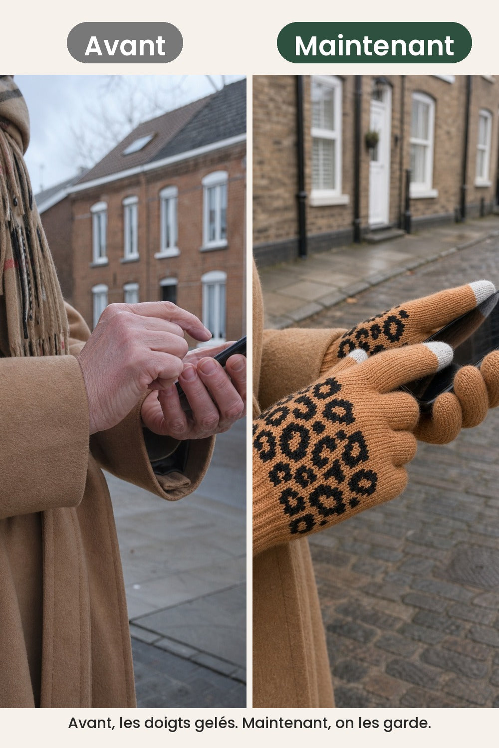 Gants jacquard compatibles écran tactile – avant, les doigts gelés. Maintenant, on les garde