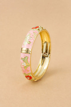 brede armband in roze