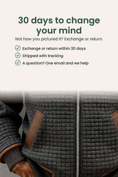 [en] Padded jacket with hood and sherpa lining – 30 days to change your mind