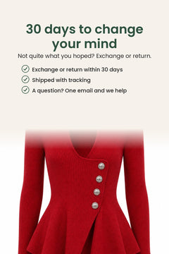 [en] Elegant Asymmetric Ribbed Peplum Top – 30 days to change your mind