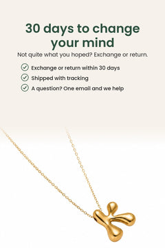 [en] 18K Gold-Plated Letter Necklace – 30 days to change your mind
