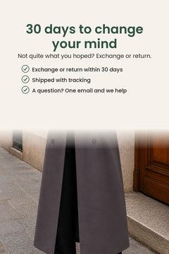 [en] Classic coat with lapel collar and double row of buttons – 30 days to change your mind
