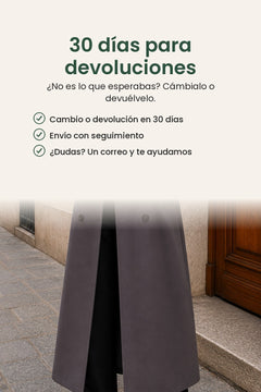 [es] Abrigo clásico con cuello de solapa y doble botonadura – 30 días para devoluciones