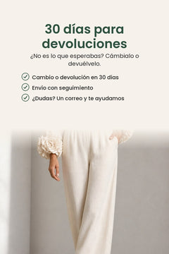 [es] Conjunto de dos piezas con puños florales – 30 días para devoluciones