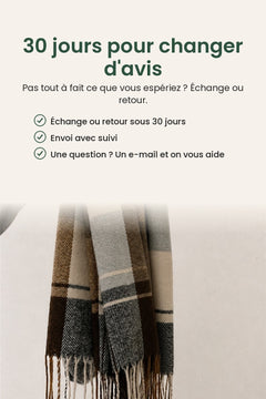[fr] Écharpe à carreaux et à franges – 30 jours pour changer d&
