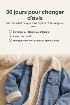 [fr] Longue veste en jean avec col en teddy – 30 jours pour changer d&