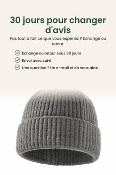 [fr] Bonnet en maille uni – 30 jours pour changer d&