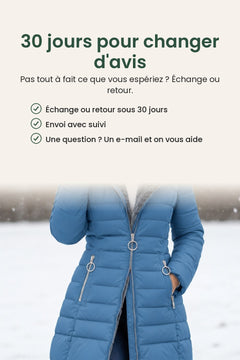 [fr] Long manteau d’hiver matelassé avec capuche en peluche – 30 jours pour changer d&