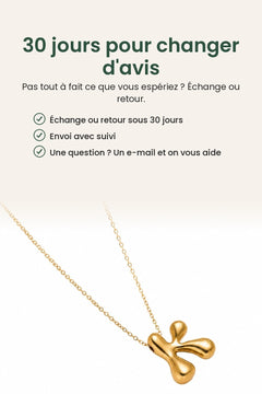 [fr] Collier lettre avec dorure or 18K – 30 jours pour changer d&