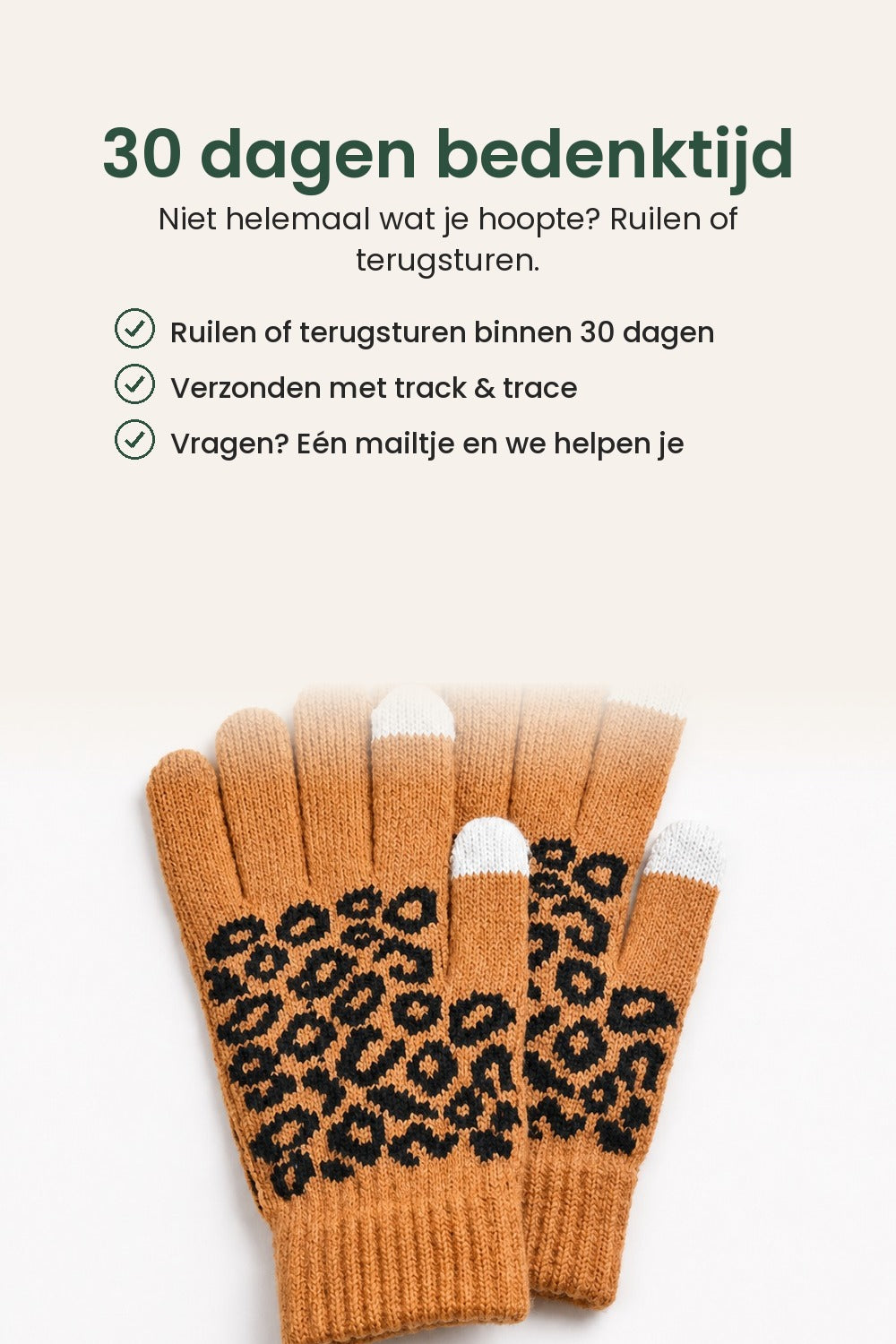 Jacquard handschoenen voor je touchscreen – 30 dagen bedenktijd