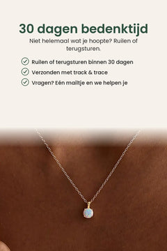 [nl] Korte ketting met opaalsteentje – 30 dagen bedenktijd