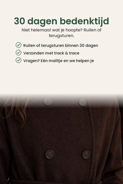 [nl] Lange trenchcoat met tailleceintuur – 30 dagen bedenktijd