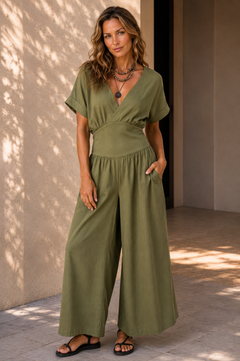 Jumpsuit dames, stretch polyester – foto 8 – Nora Janne