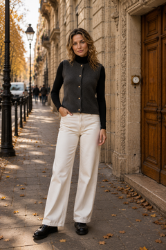 Vestje dames, gebreide polyester – foto 3 – Nora Janne