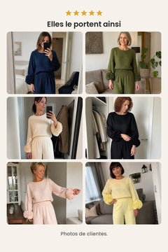 [fr] Ensemble deux pièces à poignets fleuris – photos de clientes