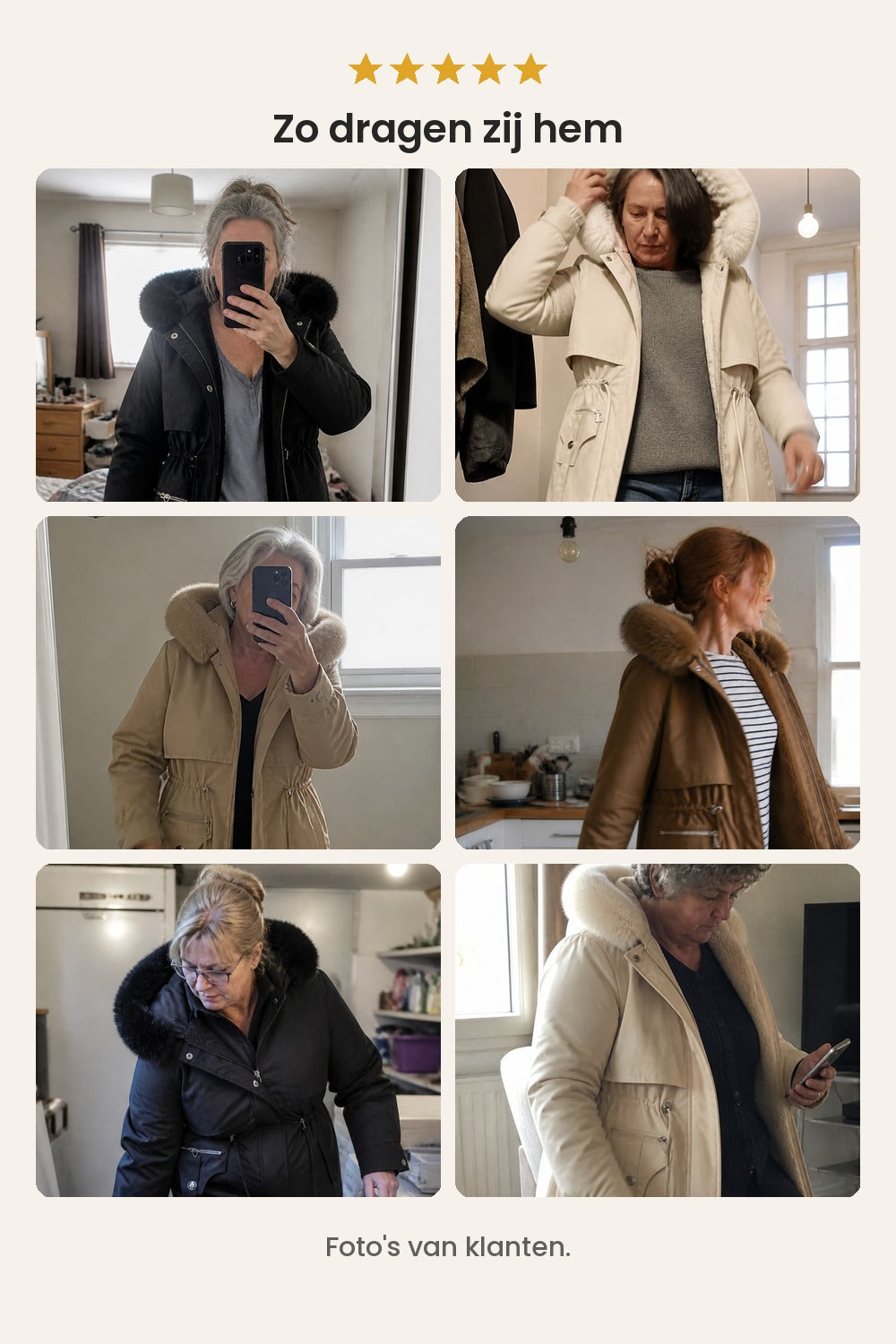[nl] Gewatteerde winterparka met kap – foto&
