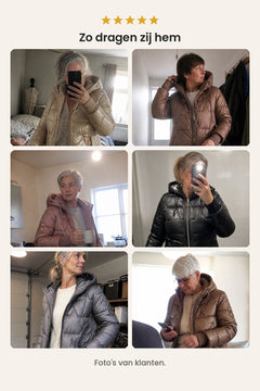 [nl] Gevoerde winterjas met verstelbare capuchon – foto&