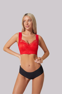 Lieke Kanten Comfort-bh in Rood – vooraanzicht