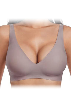 Marit Draadloze Push-up Bh in Taupe – vooraanzicht
