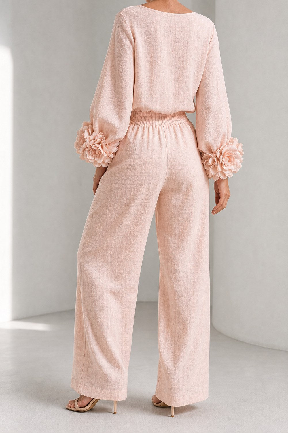 Maud Set met Rozenmouw in Roze – achteraanzicht