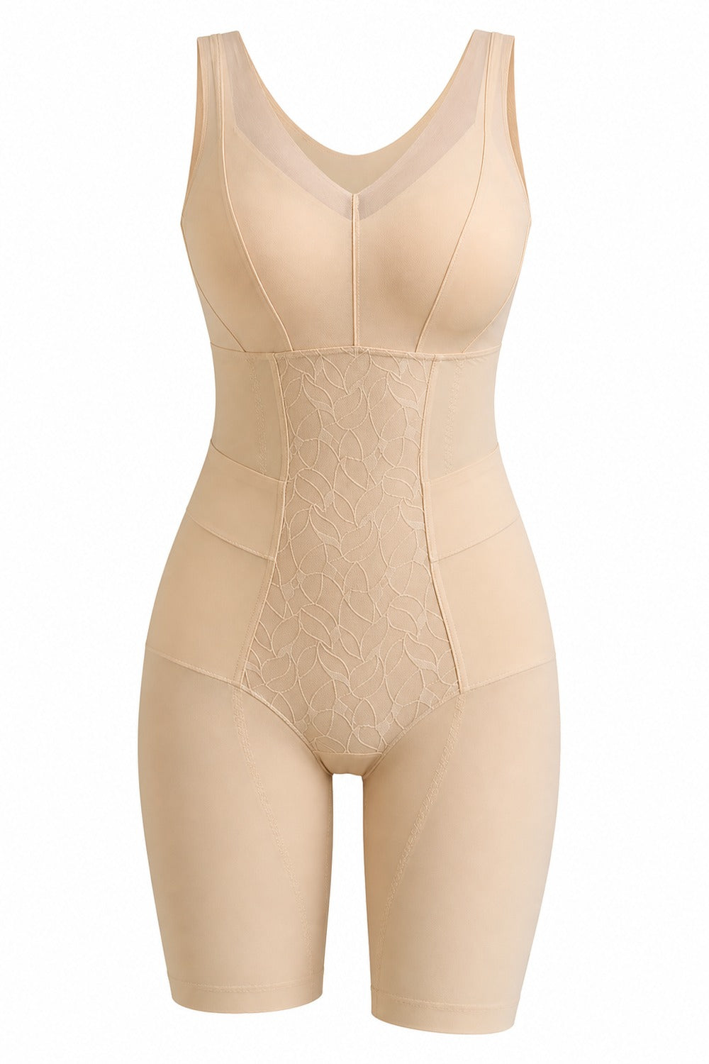corrigerende body in beige, los op wit
