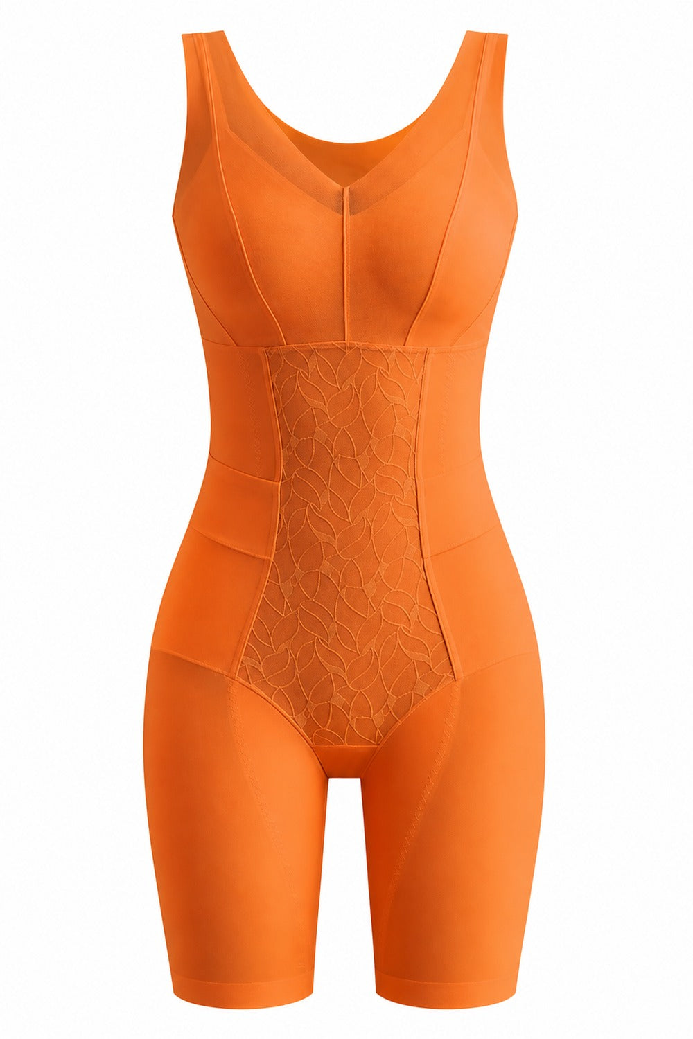 corrigerende body in oranje, los op wit