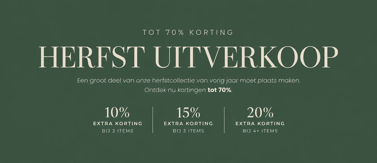 Autumn sale: extra discount on 2, 3 or 4+ items