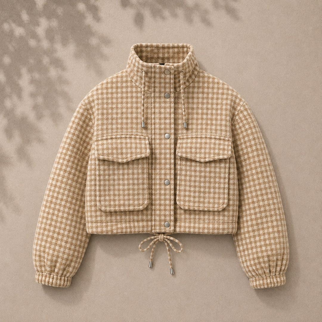Jasje dames in het ecru, polyester – Nora Janne